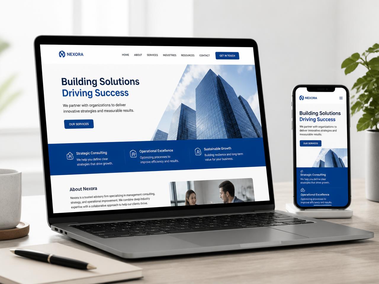Professional Web Presence — Business Site + Mobile